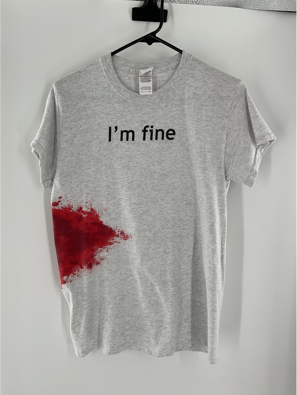 Gildan Size Small Joke T-Shirt “I’m Fine” 111